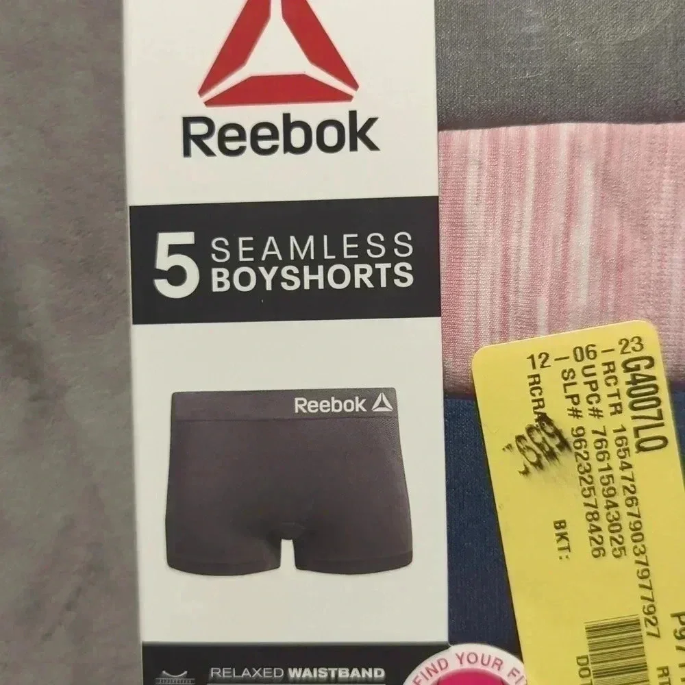 Reebok Girls Seamless Boyshort Panties, 5-Pack